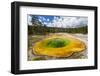 Morning Glory Pool, Yellowstone National Park, Wyoming, USA-Peter Adams-Framed Photographic Print