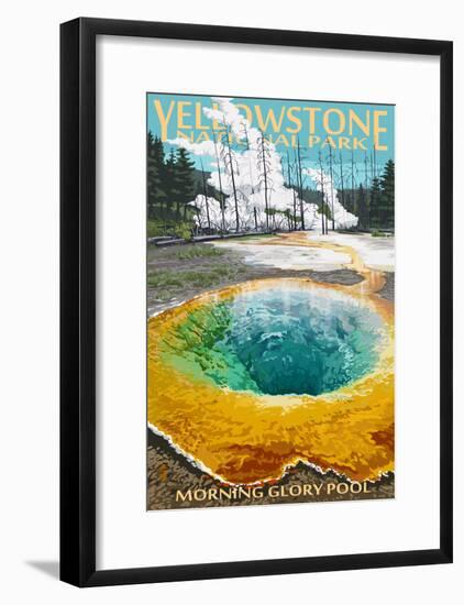 Morning Glory Pool - Yellowstone National Park-null-Framed Poster