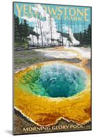 Morning Glory Pool - Yellowstone National Park-null-Mounted Poster