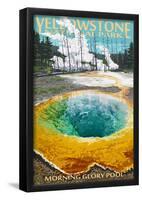 Morning Glory Pool - Yellowstone National Park-null-Framed Poster