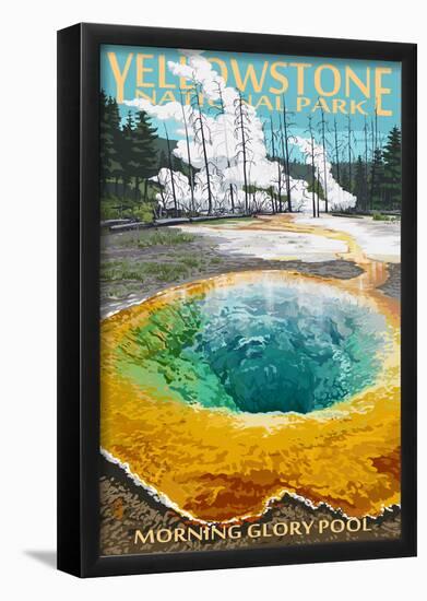 Morning Glory Pool - Yellowstone National Park-null-Framed Poster