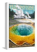 Morning Glory Pool - Yellowstone National Park-null-Framed Poster