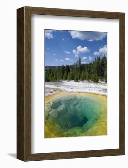 Morning Glory Pool Yellowstone-null-Framed Art Print