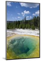 Morning Glory Pool Yellowstone-null-Mounted Art Print