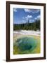 Morning Glory Pool Yellowstone-null-Framed Art Print