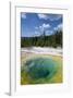 Morning Glory Pool Yellowstone-null-Framed Art Print