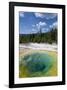 Morning Glory Pool Yellowstone-null-Framed Art Print