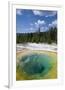 Morning Glory Pool Yellowstone-null-Framed Art Print