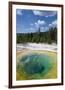 Morning Glory Pool Yellowstone-null-Framed Art Print