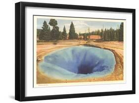 Morning Glory Pool, Yellowstone-null-Framed Art Print