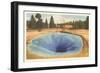 Morning Glory Pool, Yellowstone-null-Framed Art Print