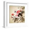 Morning Glory Watercolor-null-Framed Art Print