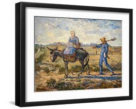 Morning, Going Out to Work, 1888-Vincent van Gogh-Framed Giclee Print