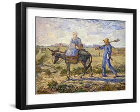 Morning: Going Out to Work, 1890-Vincent van Gogh-Framed Giclee Print