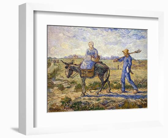 Morning: Going Out to Work, 1890-Vincent van Gogh-Framed Giclee Print