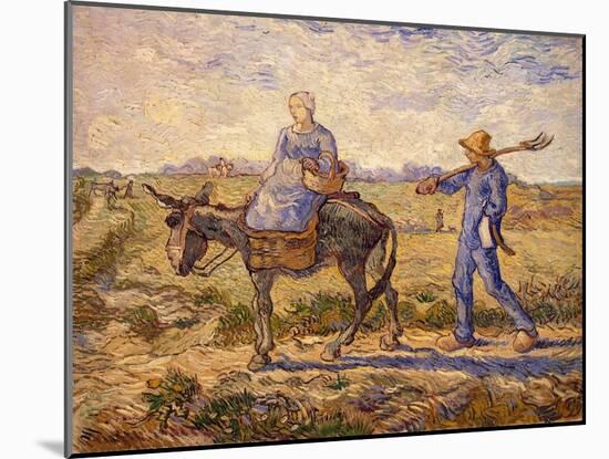 Morning: Going Out to Work, 1890-Vincent van Gogh-Mounted Giclee Print