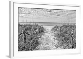 Morning Has Broken (b/w)-Mary Lou Johnson-Framed Art Print