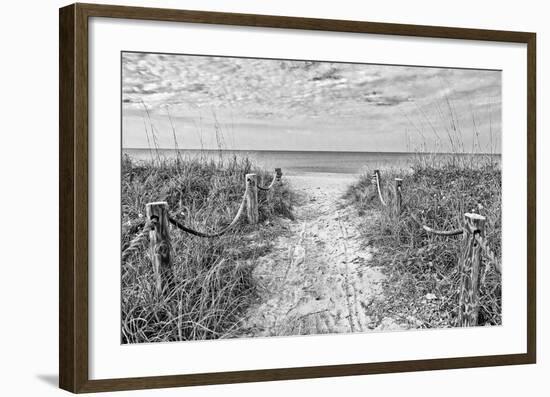 Morning Has Broken (b/w)-Mary Lou Johnson-Framed Art Print