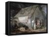 Morning: Higglers Preparing for Market, 1791-George Morland-Framed Stretched Canvas