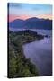 Morning Hills at Columbia River Gorge, Oregon-Vincent James-Stretched Canvas