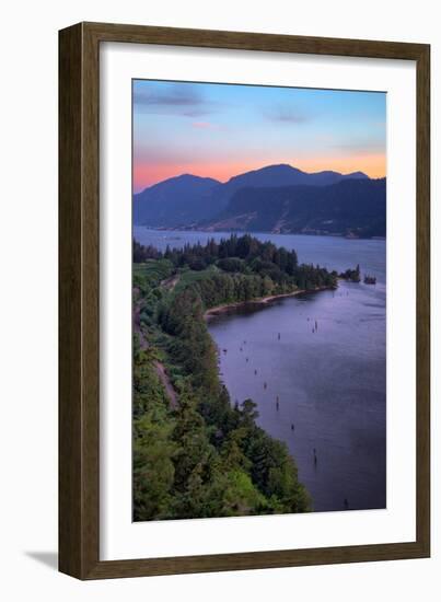 Morning Hills at Columbia River Gorge, Oregon-Vincent James-Framed Photographic Print