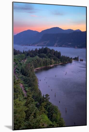 Morning Hills at Columbia River Gorge, Oregon-Vincent James-Mounted Photographic Print