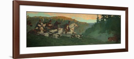 Morning Hunt of Grand Prince, 1901-Nicholas Roerich-Framed Premium Giclee Print