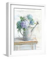 Morning Hydrangeas II-Danhui Nai-Framed Art Print