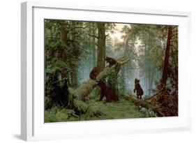 Morning in a Pine Forest, 1889-Ivan Ivanovitch Shishkin-Framed Giclee Print