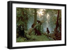 Morning in a Pine Forest, 1889-Ivan Ivanovitch Shishkin-Framed Giclee Print