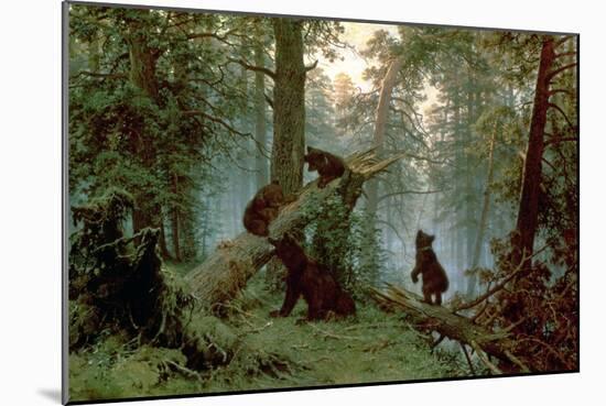 Morning in a Pine Forest, 1889-Ivan Ivanovitch Shishkin-Mounted Giclee Print