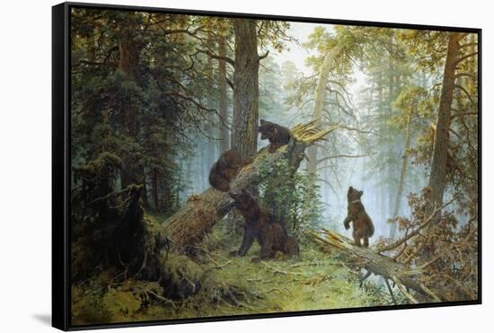 Morning in a Pine Forest, 1889-Iwan Iwanowitsch Schischkin-Framed Stretched Canvas