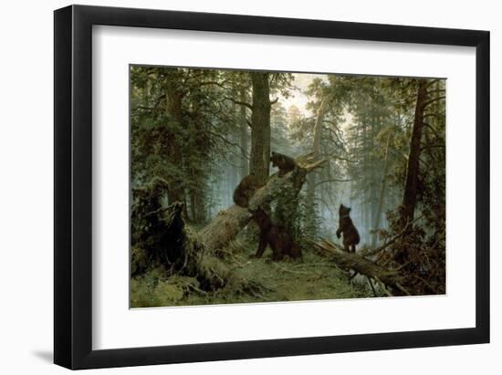 Morning In A Pine Forest-Ivan Ivanovitch Shishkin-Framed Art Print