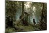 Morning In A Pine Forest-Ivan Ivanovitch Shishkin-Mounted Art Print