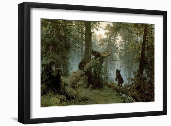 Morning in a Pine Forest-Ivan Ivanovitch Shishkin-Framed Art Print