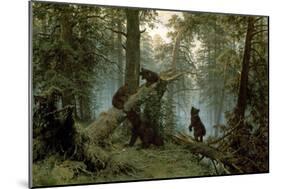 Morning in a Pine Forest-Ivan Ivanovitch Shishkin-Mounted Art Print