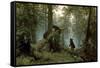 Morning in a Pine Forest-Ivan Ivanovitch Shishkin-Framed Stretched Canvas