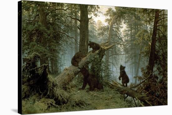 Morning in a Pine Forest-Ivan Ivanovitch Shishkin-Stretched Canvas