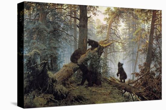 Morning in a Pinewood, 1889-Ivan Shishkin-Stretched Canvas