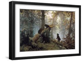 Morning in a Pinewood, 1889-Ivan Shishkin-Framed Giclee Print