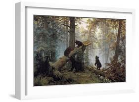 Morning in a Pinewood, 1889-Ivan Shishkin-Framed Giclee Print