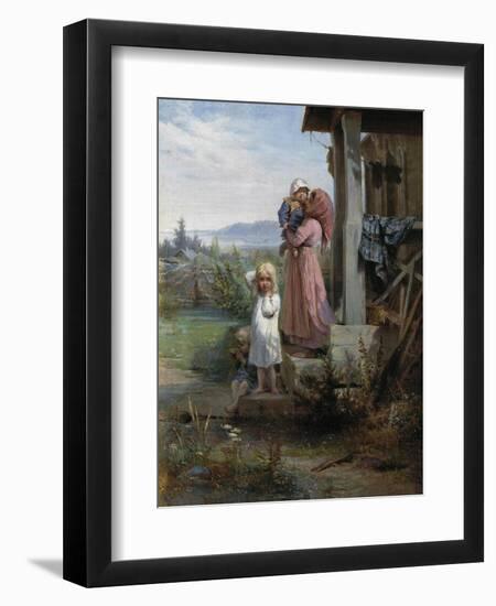 Morning in a Village, 1880S-Nikolai Andreyevich Koshelev-Framed Premium Giclee Print