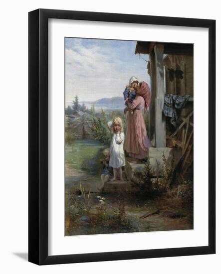 Morning in a Village, 1880S-Nikolai Andreyevich Koshelev-Framed Giclee Print