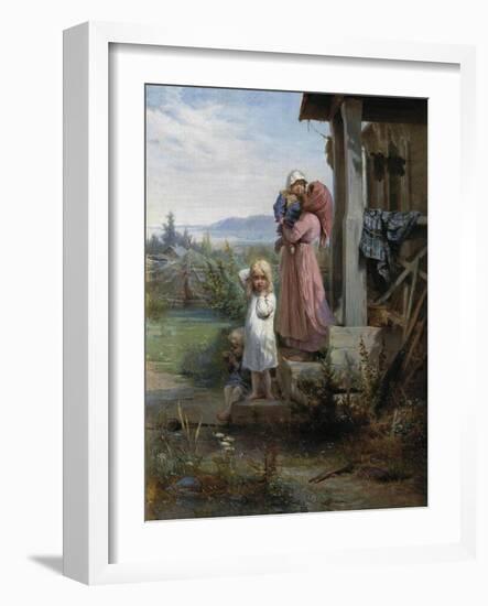 Morning in a Village, 1880S-Nikolai Andreyevich Koshelev-Framed Giclee Print