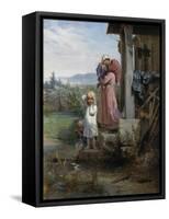 Morning in a Village, 1880S-Nikolai Andreyevich Koshelev-Framed Stretched Canvas