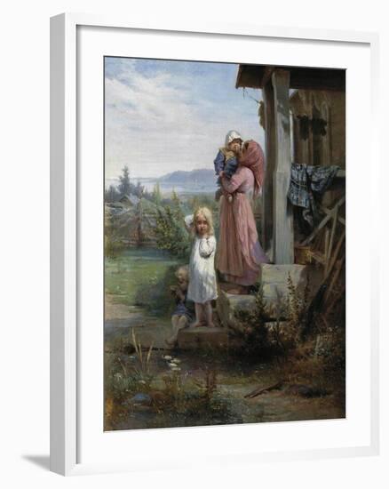 Morning in a Village, 1880S-Nikolai Andreyevich Koshelev-Framed Giclee Print