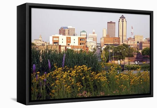 Morning in Des Moines-benkrut-Framed Stretched Canvas