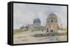 Morning in Jerusalem: the Mosque of Omar on the Shaded Side-Walter Spencer-Stanhope Tyrwhitt-Framed Stretched Canvas