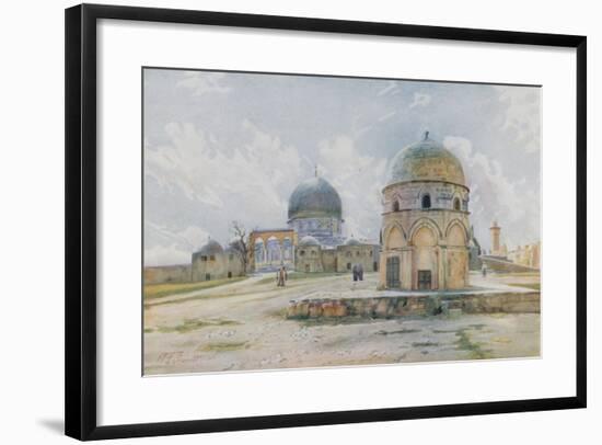 Morning in Jerusalem: the Mosque of Omar on the Shaded Side-Walter Spencer-Stanhope Tyrwhitt-Framed Giclee Print