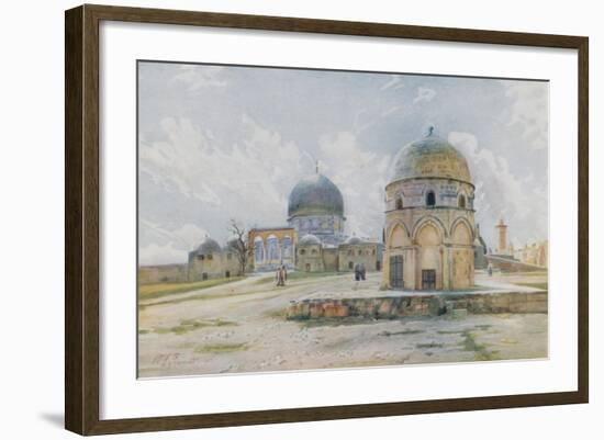 Morning in Jerusalem: the Mosque of Omar on the Shaded Side-Walter Spencer-Stanhope Tyrwhitt-Framed Giclee Print